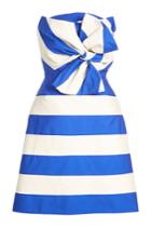 Delpozo Delpozo Bandeau Dress With Linen And Cotton
