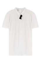 Rochas Silk Blouse With Embellished Brooch