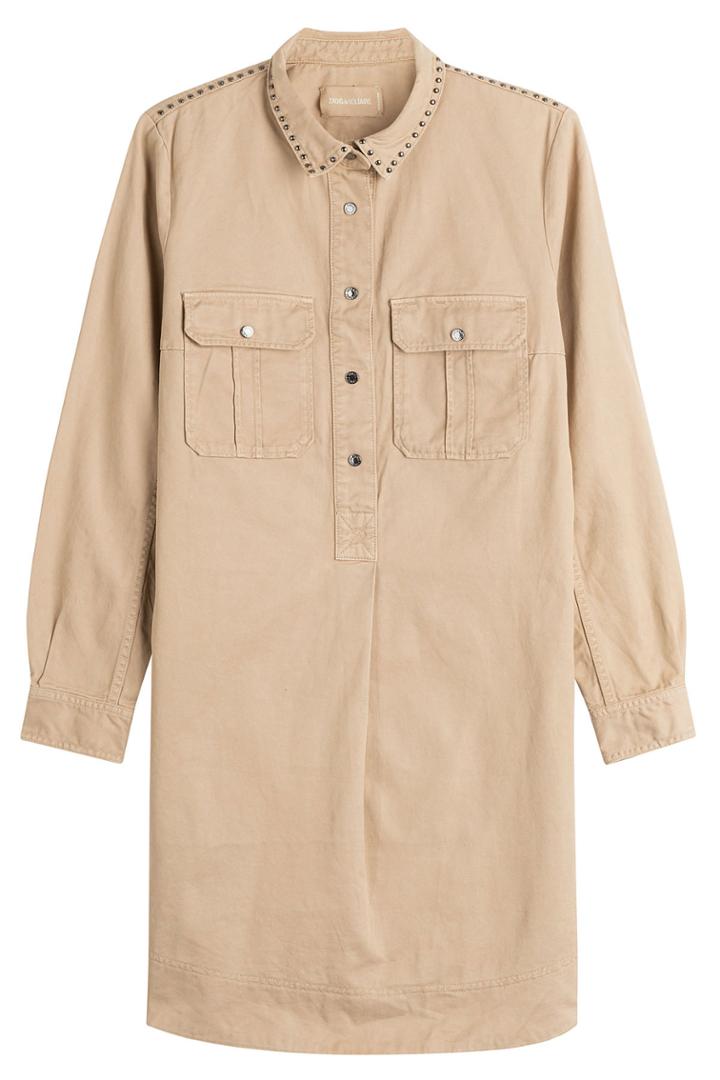 Zadig & Voltaire Zadig & Voltaire Cotton-viscose Shirt Dress - Beige