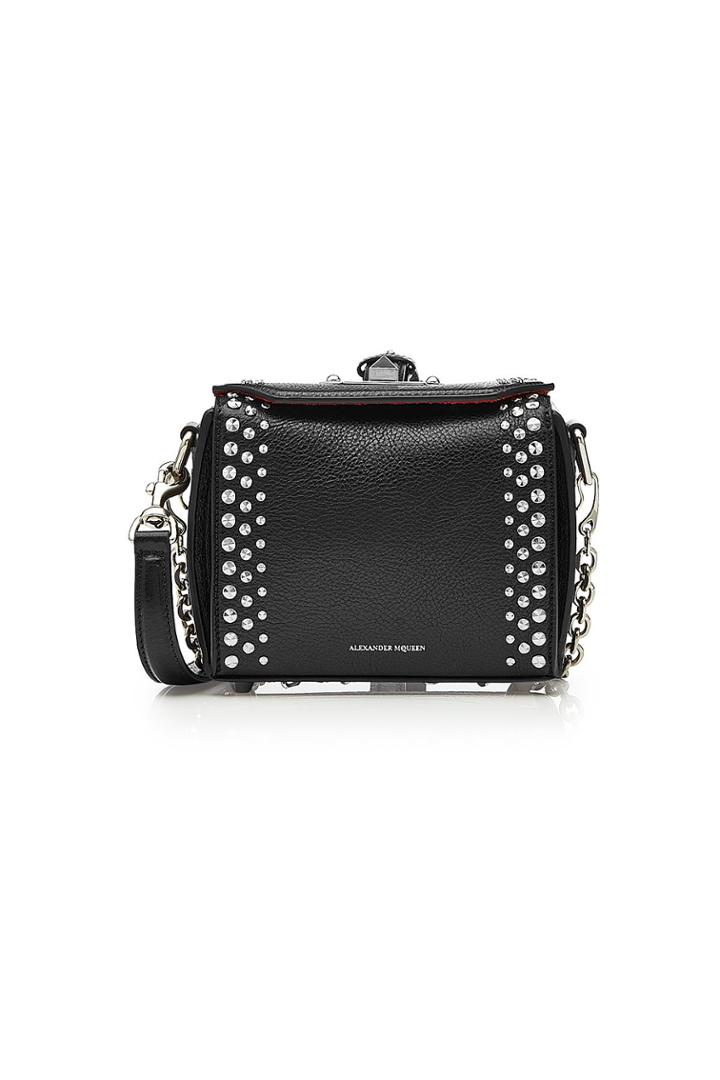 Alexander Mcqueen Alexander Mcqueen Embellished Leather Mini Box Bag 16