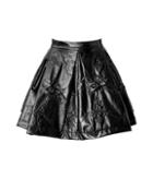 Kenzo Patterned Pleather Mini-skirt