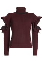Versace Versace Wool Turtleneck Pullover With Cut-out Detail