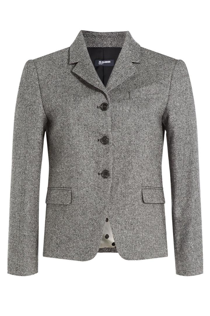Jil Sander Navy Jil Sander Navy Printed Blazer With Wool - None