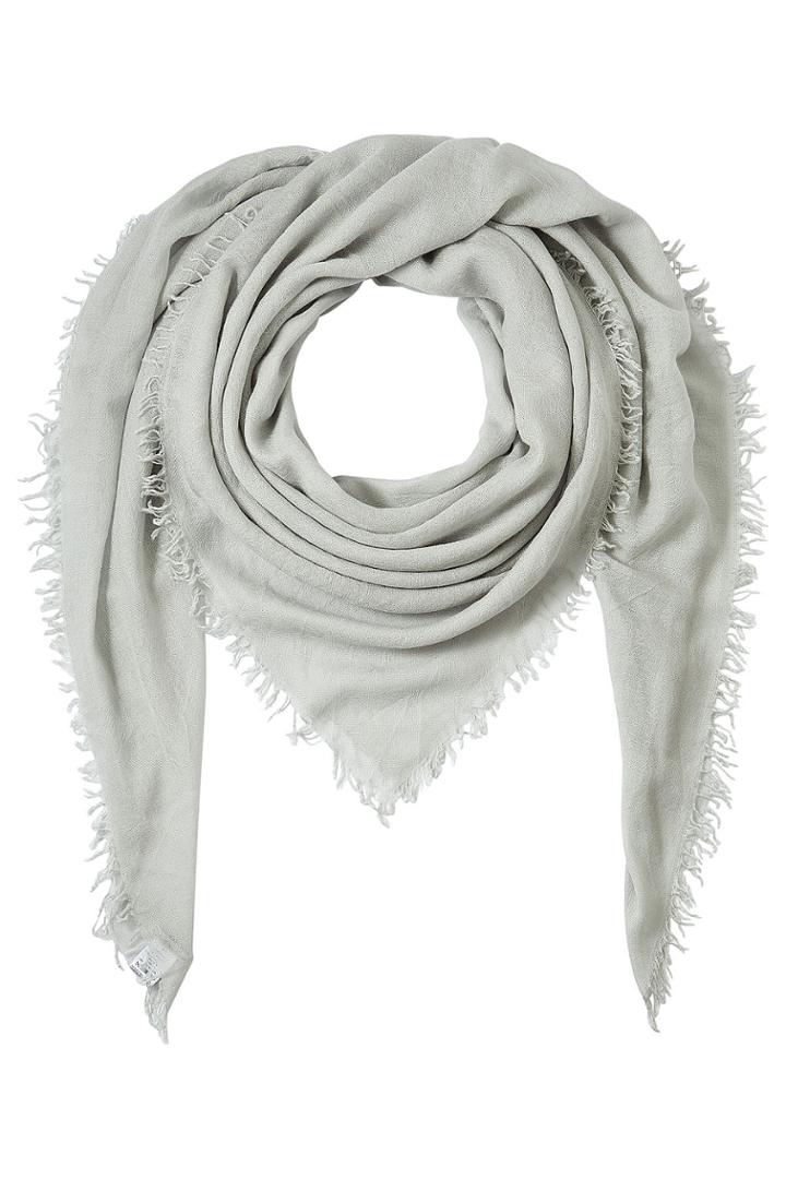 Faliero Sarti Faliero Sarti Cashmere-silk Fringed Scarf - Grey