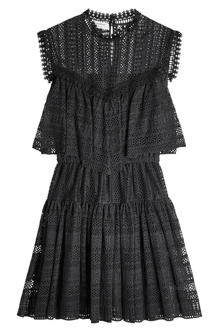 Philosophy Di Lorenzo Serafini Philosophy Di Lorenzo Serafini Lace Dress - Black