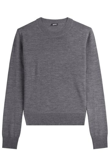 Jil Sander Navy Jil Sander Navy Layered Wool Pullover - Grey