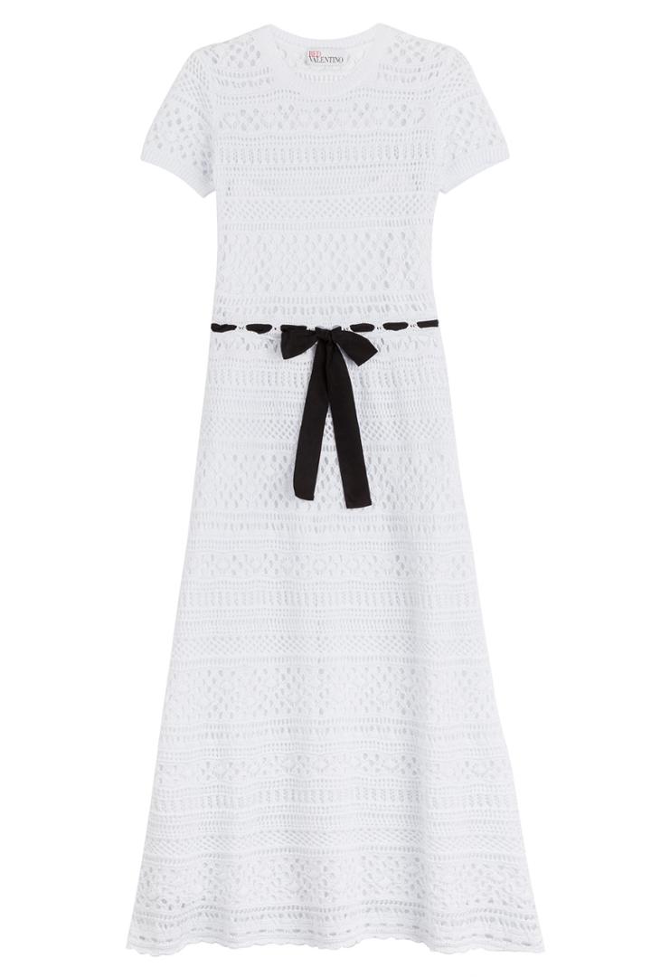 Red Valentino Red Valentino Cotton Crochet Dress - White