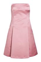 Jil Sander Navy Jil Sander Navy Satin Strapless Dress