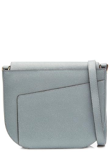 Valextra Spa Valextra Spa Leather Shoulder Bag - Grey