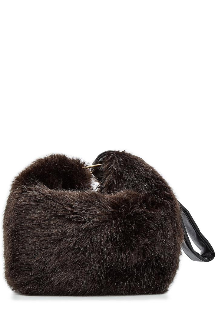 Victoria Beckham Victoria Beckham Tissue Faux Fur Bag With Leather