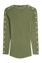 Balmain Balmain Wool Pullover With Embossed Buttons