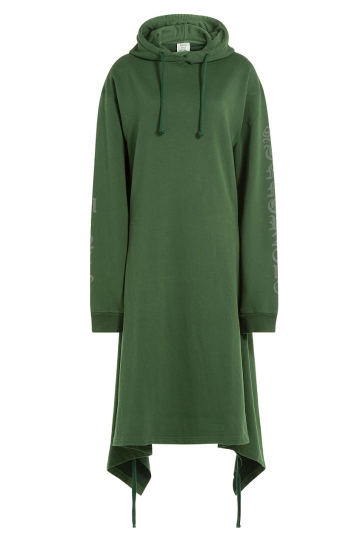 Vetements Vetements Cotton Sweatshirt Dress - Green