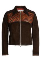 Golden Goose Golden Goose Mira Suede Jacket With Leather