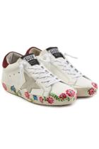 Golden Goose Deluxe Brand Golden Goose Deluxe Brand Super Star Leather Sneakers With Printed Sole