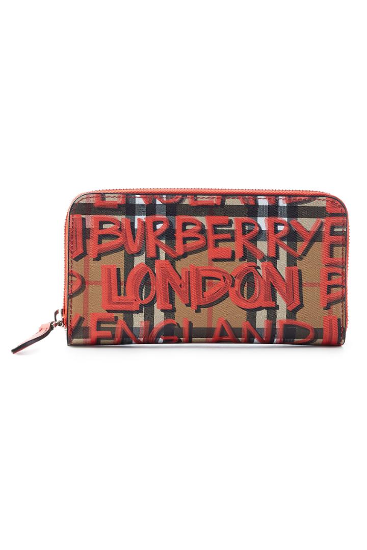 Burberry Burberry Printed Leather Wallet