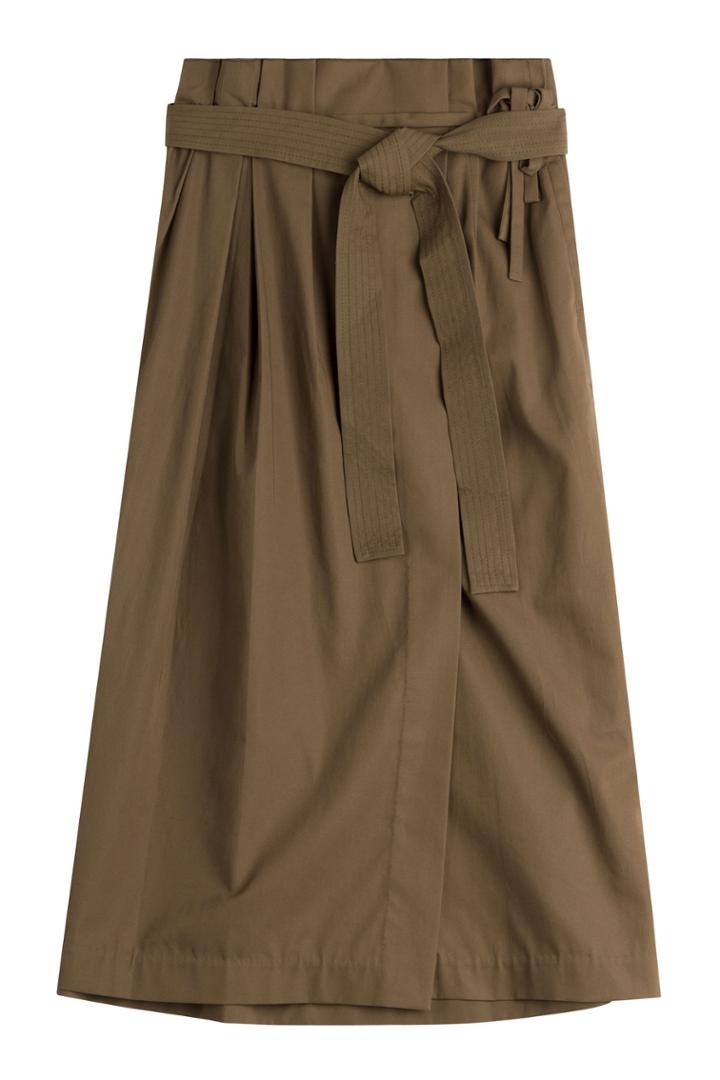 3.1 Phillip Lim 3.1 Phillip Lim Belted Cotton Skirt - Green