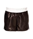 Emilio Pucci Mesh Leather Shorts