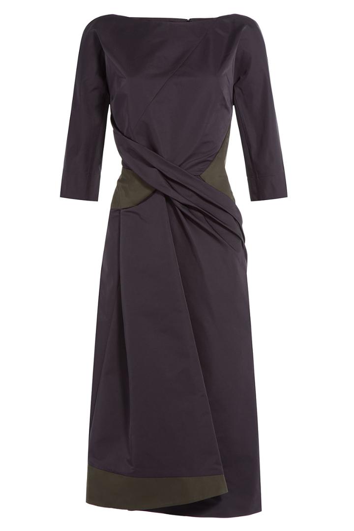 Jil Sander Jil Sander Draped Cocktail Dress - None