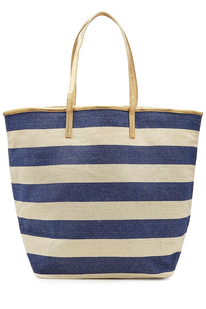 Star Mela Star Mela Striped Canvas Tote