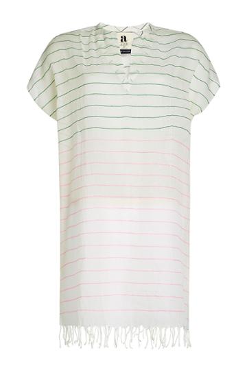 Aish Aish Striped Cotton Tunic - White