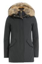 Woolrich Woolrich Down Jacket With Fur-trimmed Collar - Blue