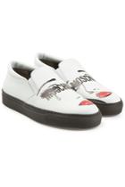 Moschino Moschino Slip-on Leather Sneakers