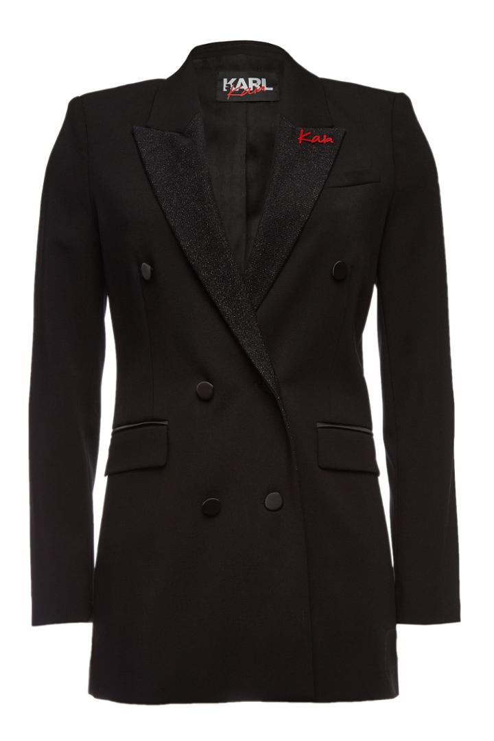 Karl X Kaia Gerber Karl X Kaia Gerber Virgin Wool Blazer With Embellishment