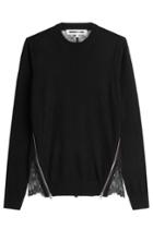 Mcq Alexander Mcqueen Mcq Alexander Mcqueen Wool Pullover With Lace Back - Black