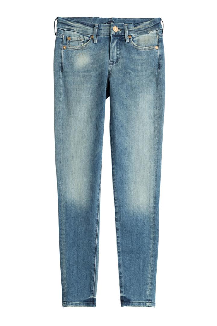 Seven For All Mankind Seven For All Mankind Cropped Skinny Jeans - Blue