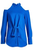 Nobi Talai Nobi Talai Wool Cold-shoulder Top