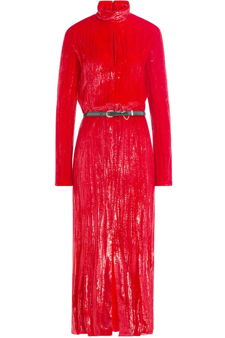 Nina Ricci Nina Ricci Lamé Velvet Dress