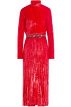 Nina Ricci Nina Ricci Lamé Velvet Dress