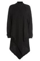 Donna Karan New York Donna Karan New York Cashmere-silk Draped Cardigan - Black