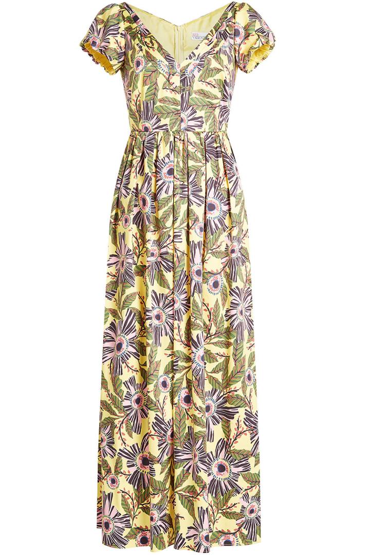 R.e.d. Valentino R.e.d. Valentino Printed Cotton Maxi Dress