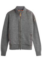 Parajumpers Parajumpers Merino Wool Cardigan With Zipped Front - Grey