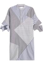 Victoria, Victoria Beckham Victoria, Victoria Beckham Striped Cotton Dress With Bow Sleeves