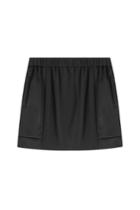 Kenzo Kenzo Satin Elastic Waist Mini-skirt - Black