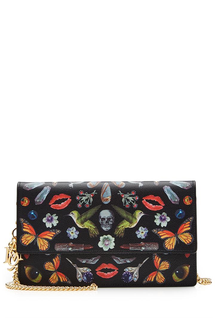 Alexander Mcqueen Alexander Mcqueen Printed Leather Shoulder Bag - Multicolor