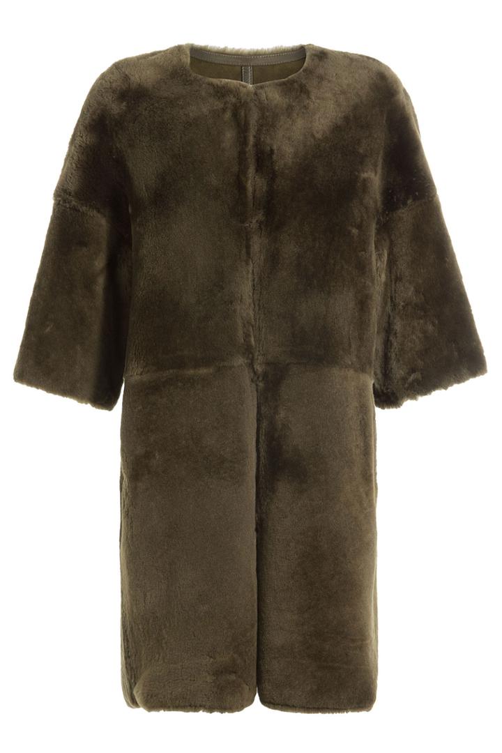 Yves Salomon Yves Salomon Sheepskin Coat - Green
