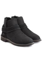 Ugg Australia Ugg Australia Mckay Fold Cuff Suede Ankle Boots With Shearling