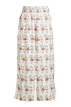 Shrimps Shrimps Printed Silk Wide-leg Pants