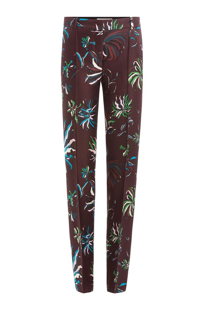 Emilio Pucci Emilio Pucci Wool-silk Printed Pants - Multicolor