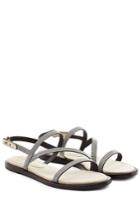 Brunello Cucinelli Brunello Cucinelli Embellished Sandals - Silver