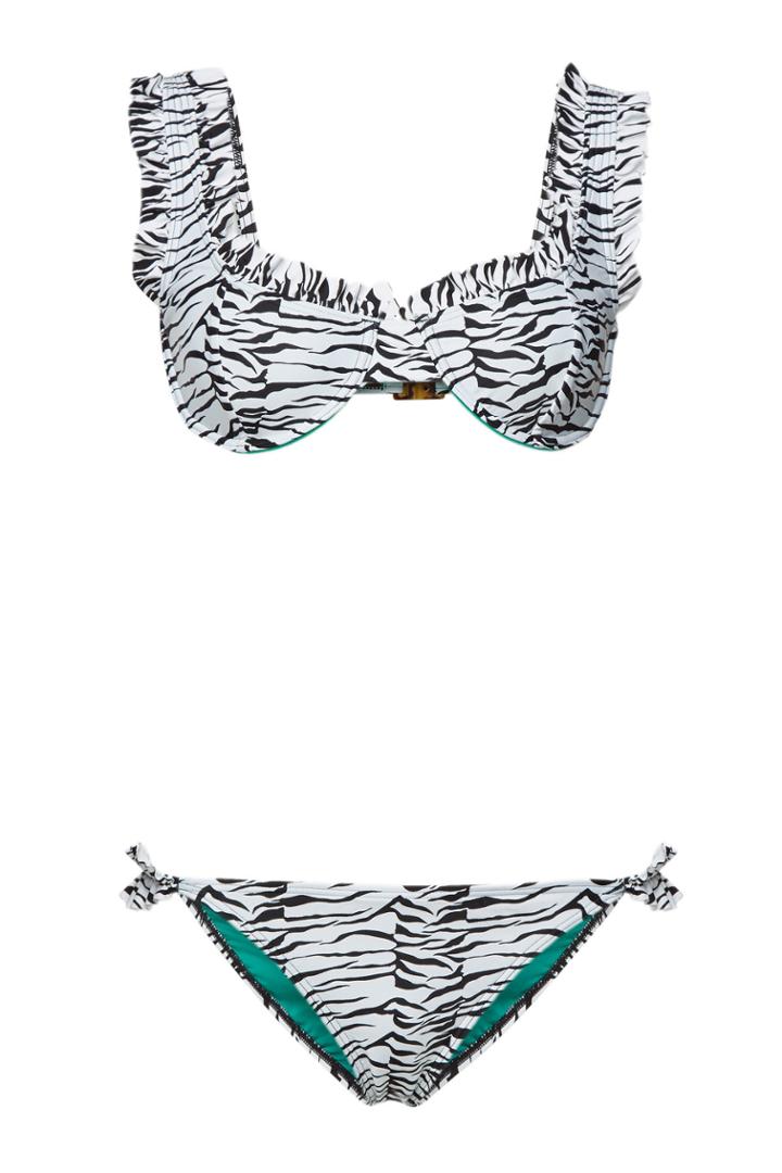 Rixo London Rixo London Jessica Zebra Print Bikini