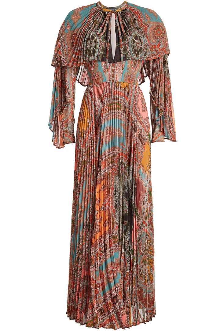 Etro Etro Printed Dress With Pleats