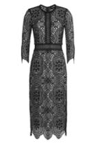 The Kooples The Kooples Lace Dress With Contrast Lining - Black