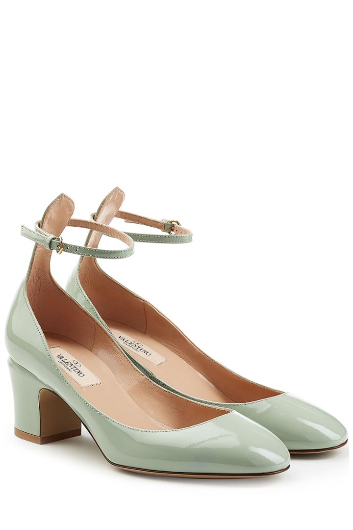 Valentino Valentino Tan-go Patent Leather Pumps - Turquoise