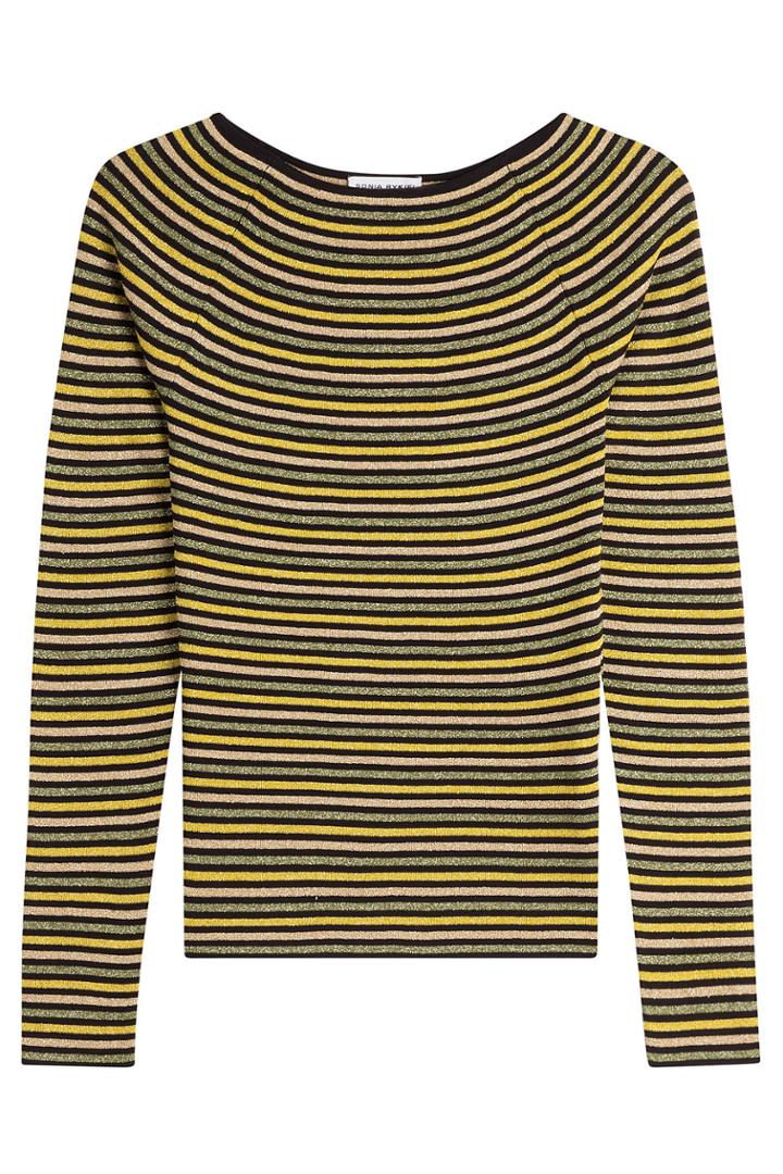 Sonia Rykiel Sonia Rykiel Striped Top With Metallic Thread