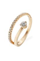 Delfina Delettrez Delfina Delettrez Marry Me 18kt Pink Gold Ring With Diamonds