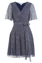 Diane Von Furstenberg Diane Von Furstenberg Printed Silk Wrap Dress - Dots